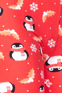 Kids Fluffy Penguin Leggings