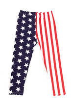 Load image into Gallery viewer, Kids Stars and Stripes Premium Leggings
