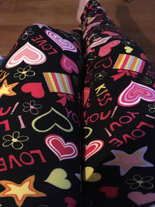 Symbols of Love Valentine's Day Leggings