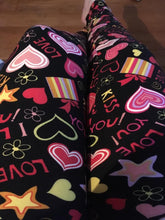 Load image into Gallery viewer, Symbols of Love Plus Size Valentine&#39;s Day Leggings
