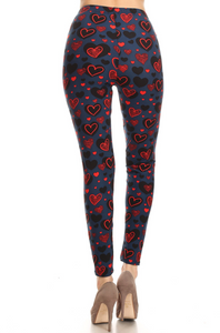 Love Spell Curvy Plus Size Valentine's Day Leggings