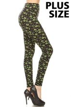 Load image into Gallery viewer, Lucky Clover Plus Size Leggings - St. Patrick&#39;s Day
