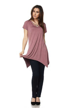 Load image into Gallery viewer, Mauve Strappy Tunic Top
