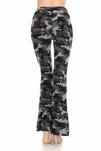 Charcoal Camouflage Premium Palazzo Legging Pants