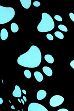 Load image into Gallery viewer, Paw Print Blue Plus Size Leggings
