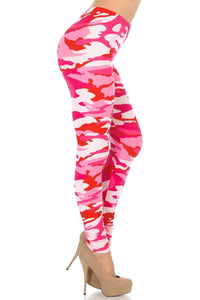 Pink Camouflage Premium Leggings