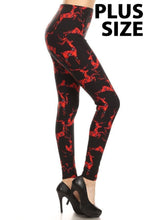 Load image into Gallery viewer, Plaid Reindeer Plus Size Leggings
