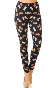 Playful Puppy Dogs Plus Size Leggings