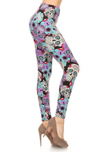 Load image into Gallery viewer, Sugar Skulls Premium Leggings
