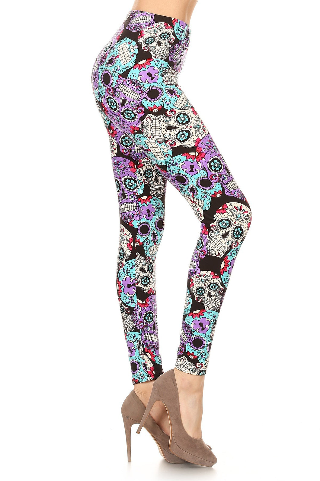 Sugar Skulls Premium Leggings