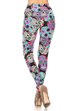 Load image into Gallery viewer, Sugar Skulls Plus Size Leggings
