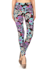 Load image into Gallery viewer, Sugar Skulls Plus Size Leggings
