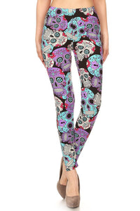Sugar Skulls Plus Size Leggings