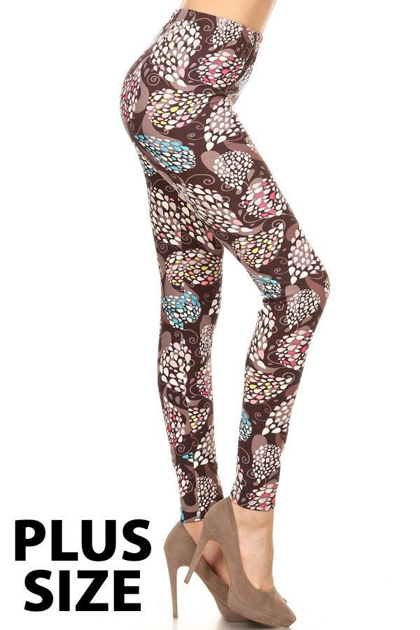 Raindrop Plus Size Leggings