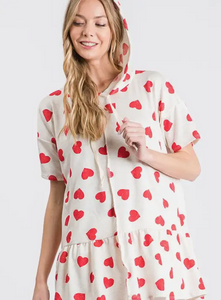 Valentine's Day Jacket Top - Red