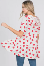 Load image into Gallery viewer, Valentine&#39;s Day Jacket Top - Red
