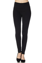 Load image into Gallery viewer, Solid Black Curvy Plus Size Leggings
