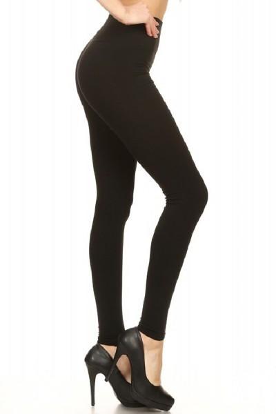 Solid Black Plus Size Leggings