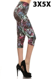 Splash Curvy Plus Size Premium Capri