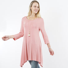 Load image into Gallery viewer, Sugar Pink Side Tail Tunic

