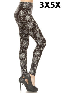 Wicked Web Curvy Plus Size Halloween Leggings