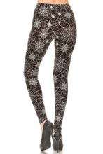 Load image into Gallery viewer, Wicked Web Curvy Plus Size Halloween Leggings
